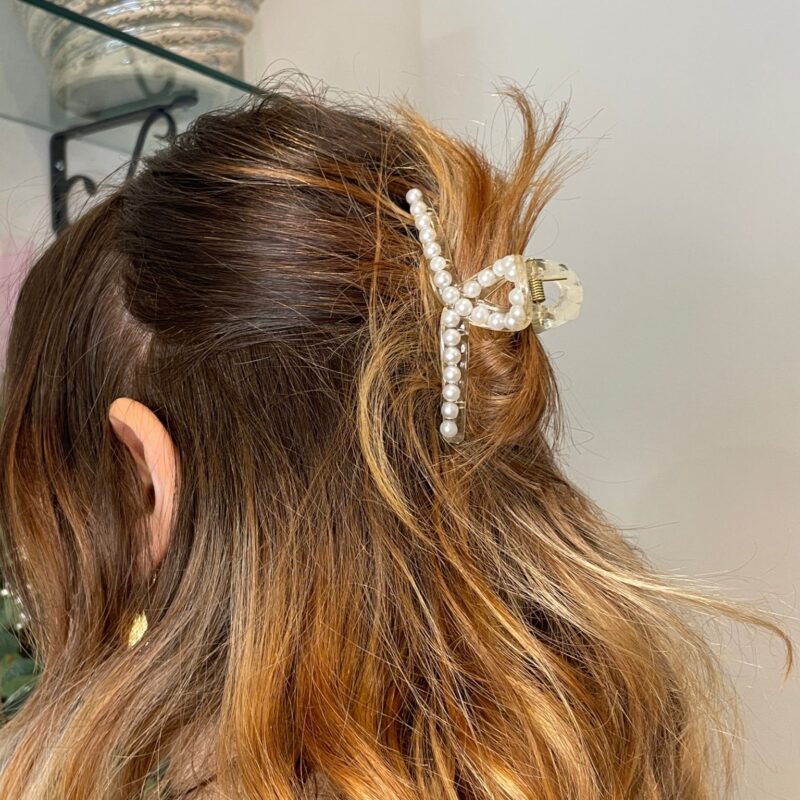 Ciappo bianco con perle