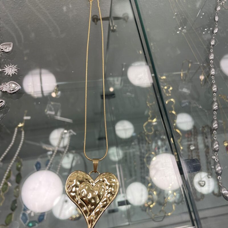 Collana in acciaio (color oro)