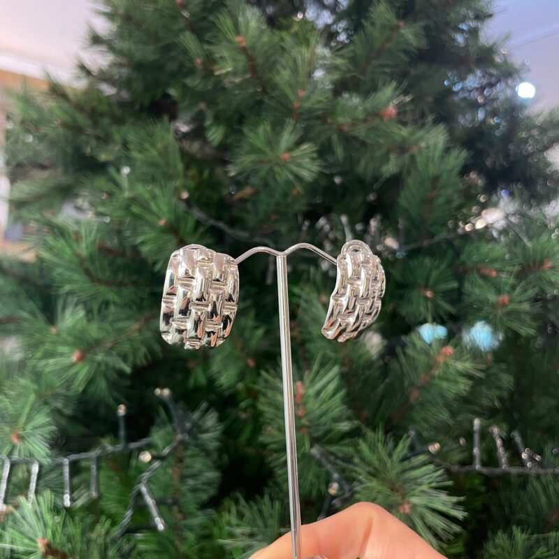 orecchini in acciaio (color argento)