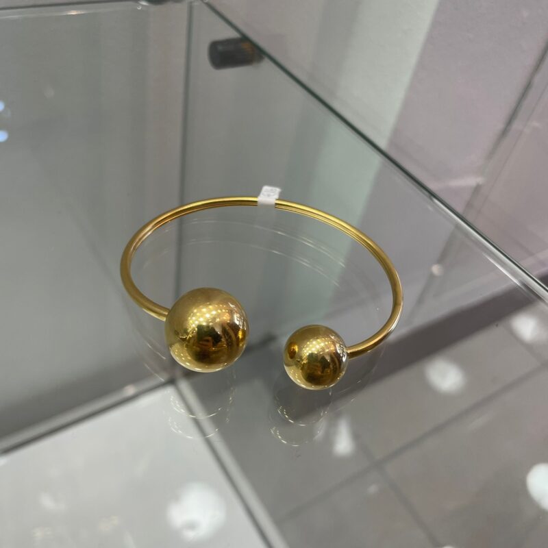 Bracciale in acciaio (color oro)