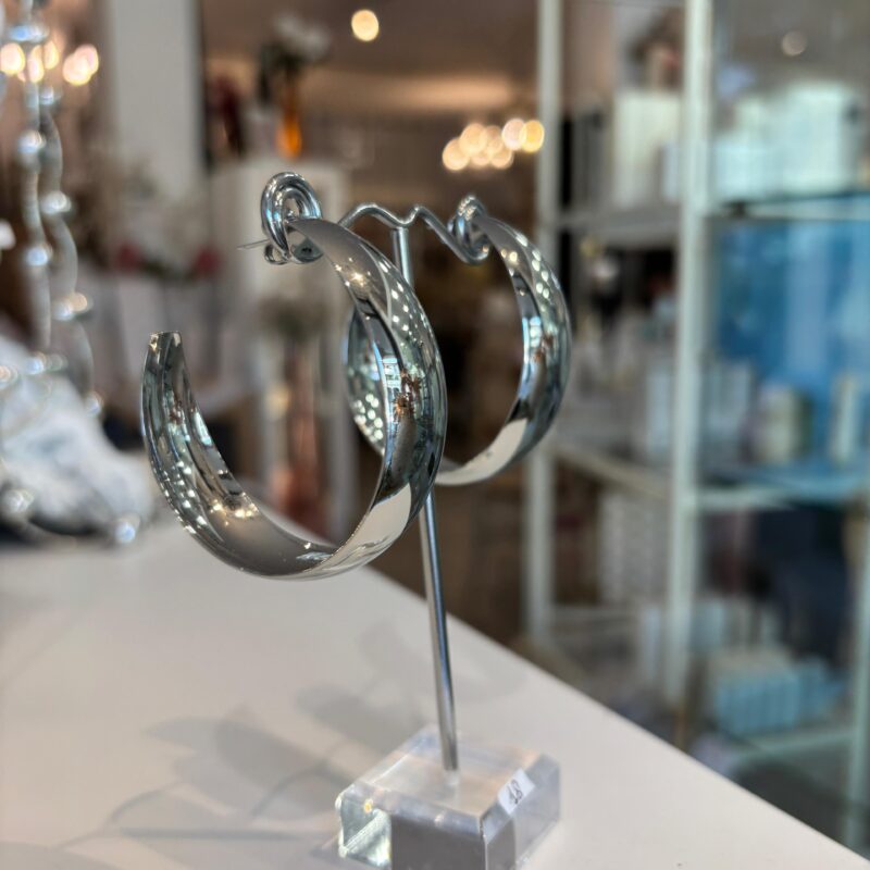 Orecchini in acciaio (color argento)