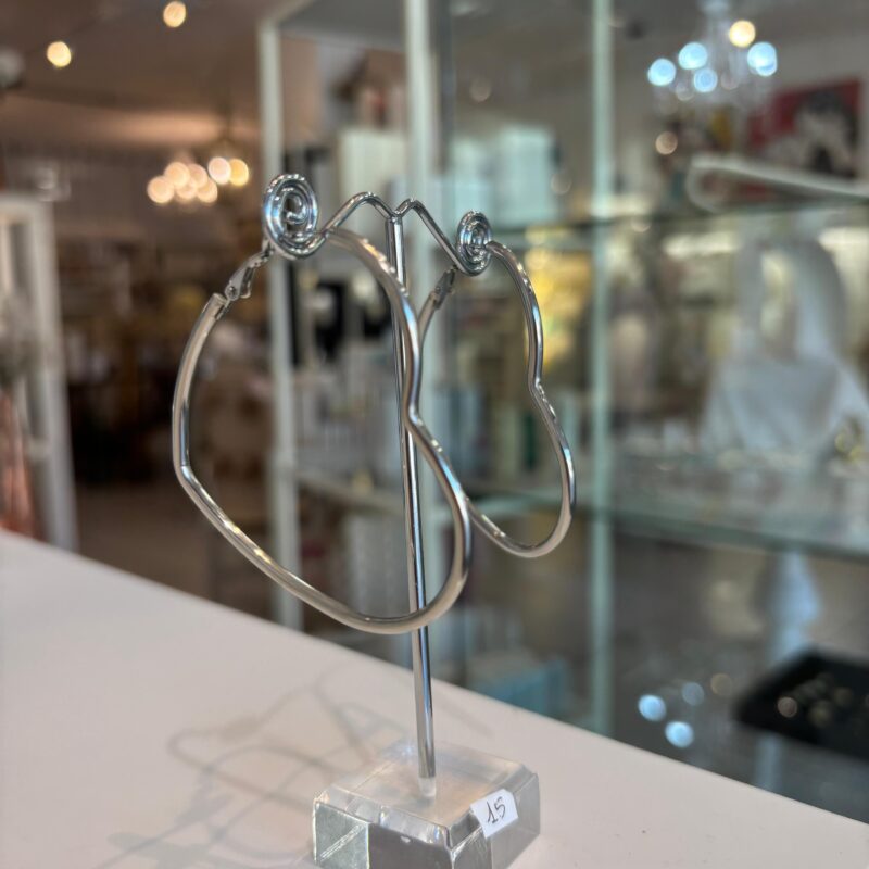 orecchini in acciaio (color argento)