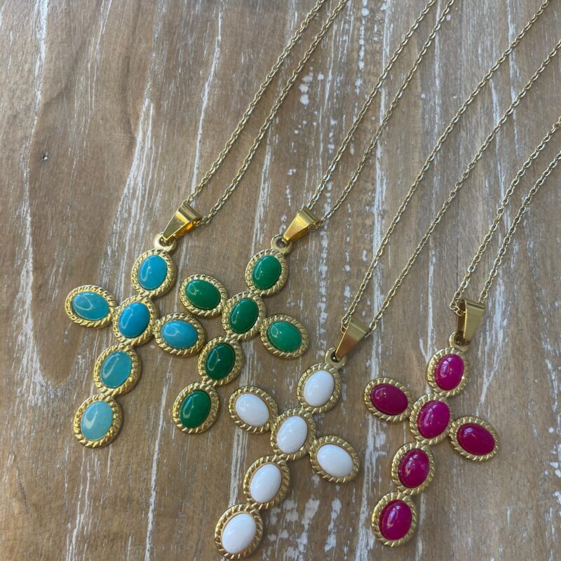 Collane acciaio con crocefisso