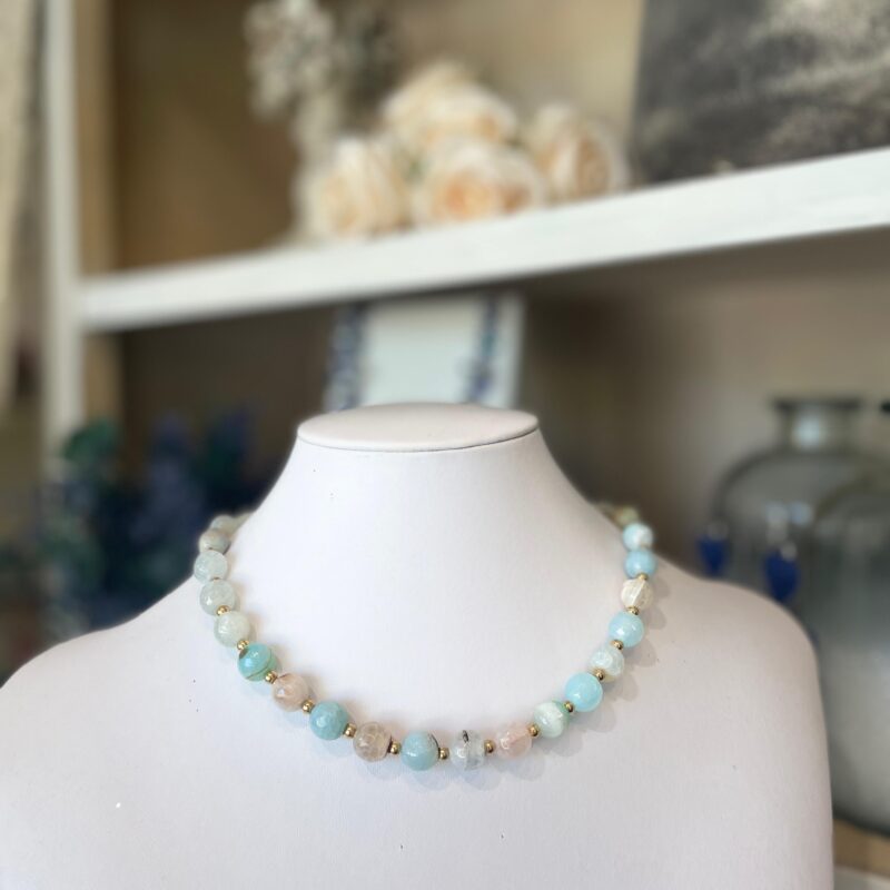 Girocollo perle vetro