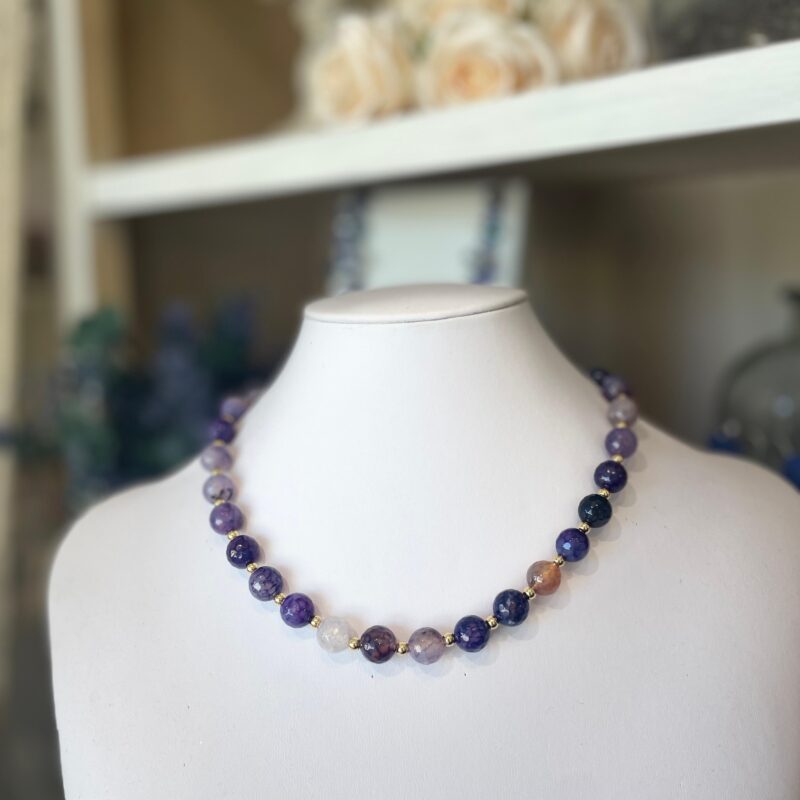 Girocollo perle vetro