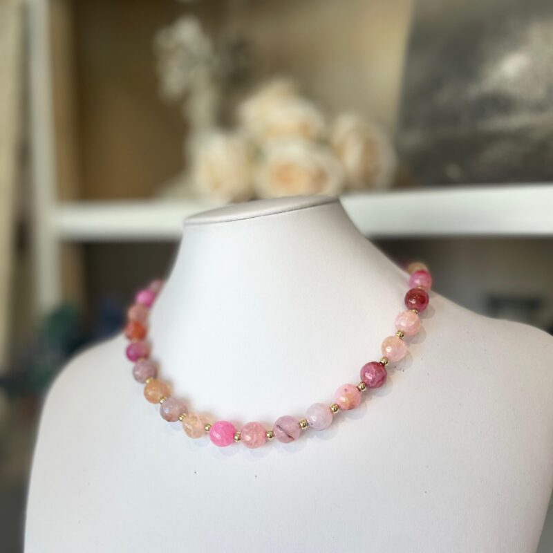 Girocollo perle vetro