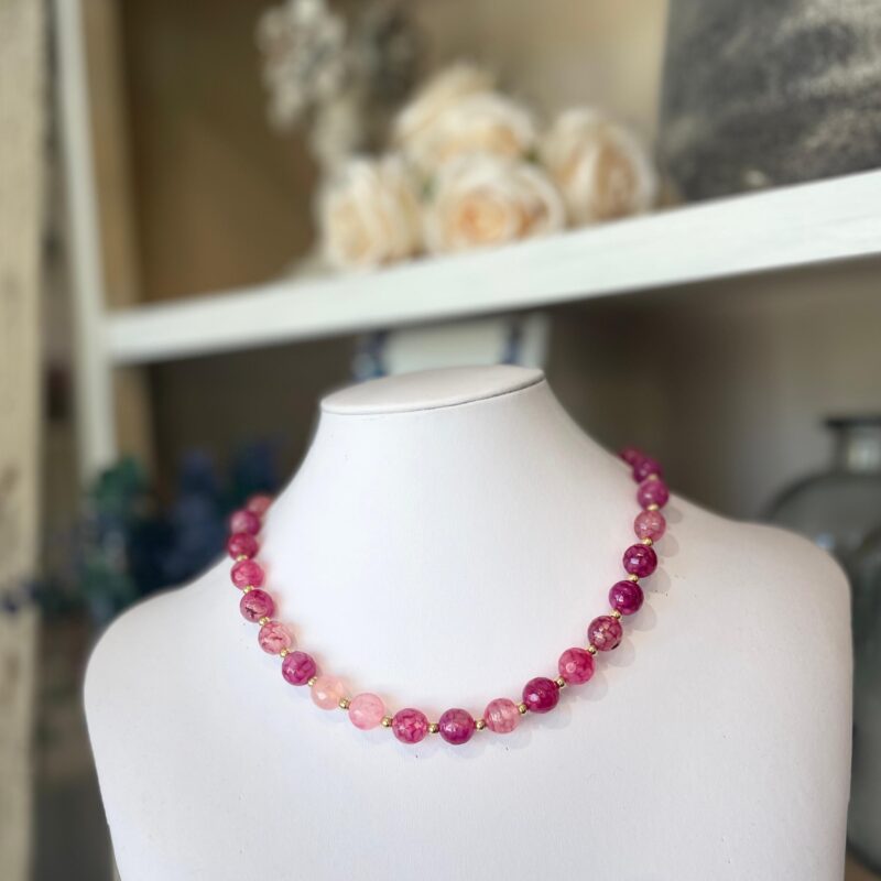 Girocollo perle vetro