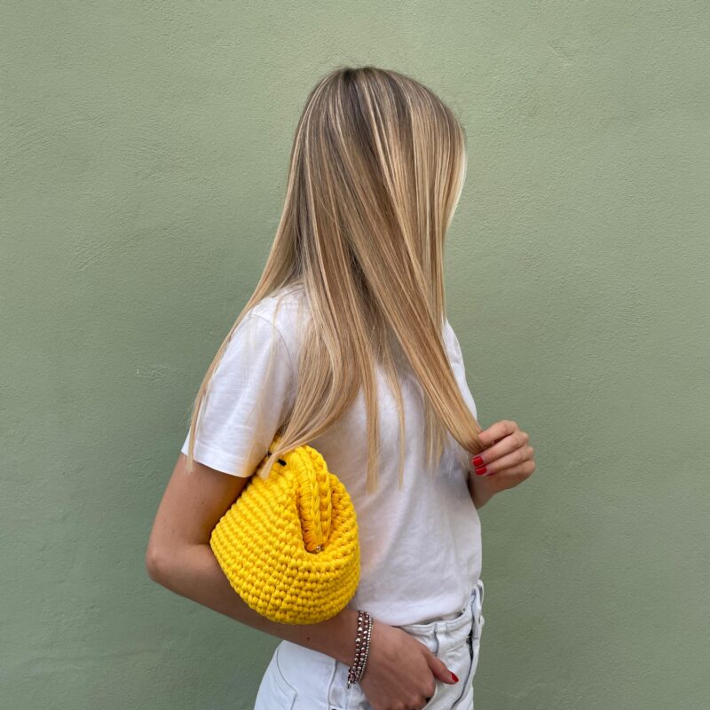 BORSA CLUTCH GIALLA
