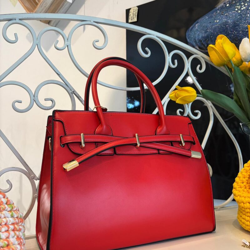 Borsa rossa ecopelle